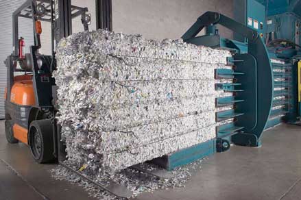 Paper Bales for Recycling